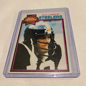 Jack Lambert 1979 Topps Football Card #475 Pittsburgh Steelers Vintage